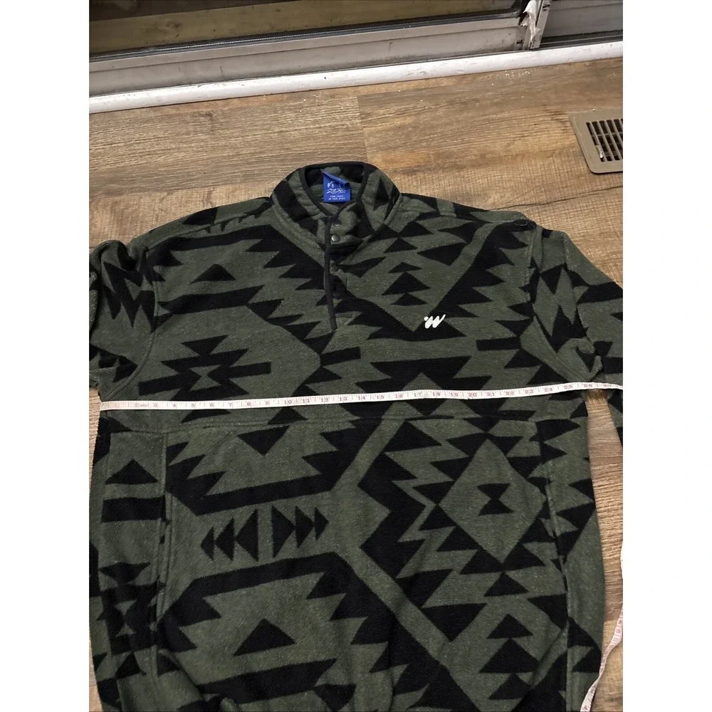 Without Walls Printed Mock Snap Polar Synchilla Fleece Urban Outfitters XL Aztec